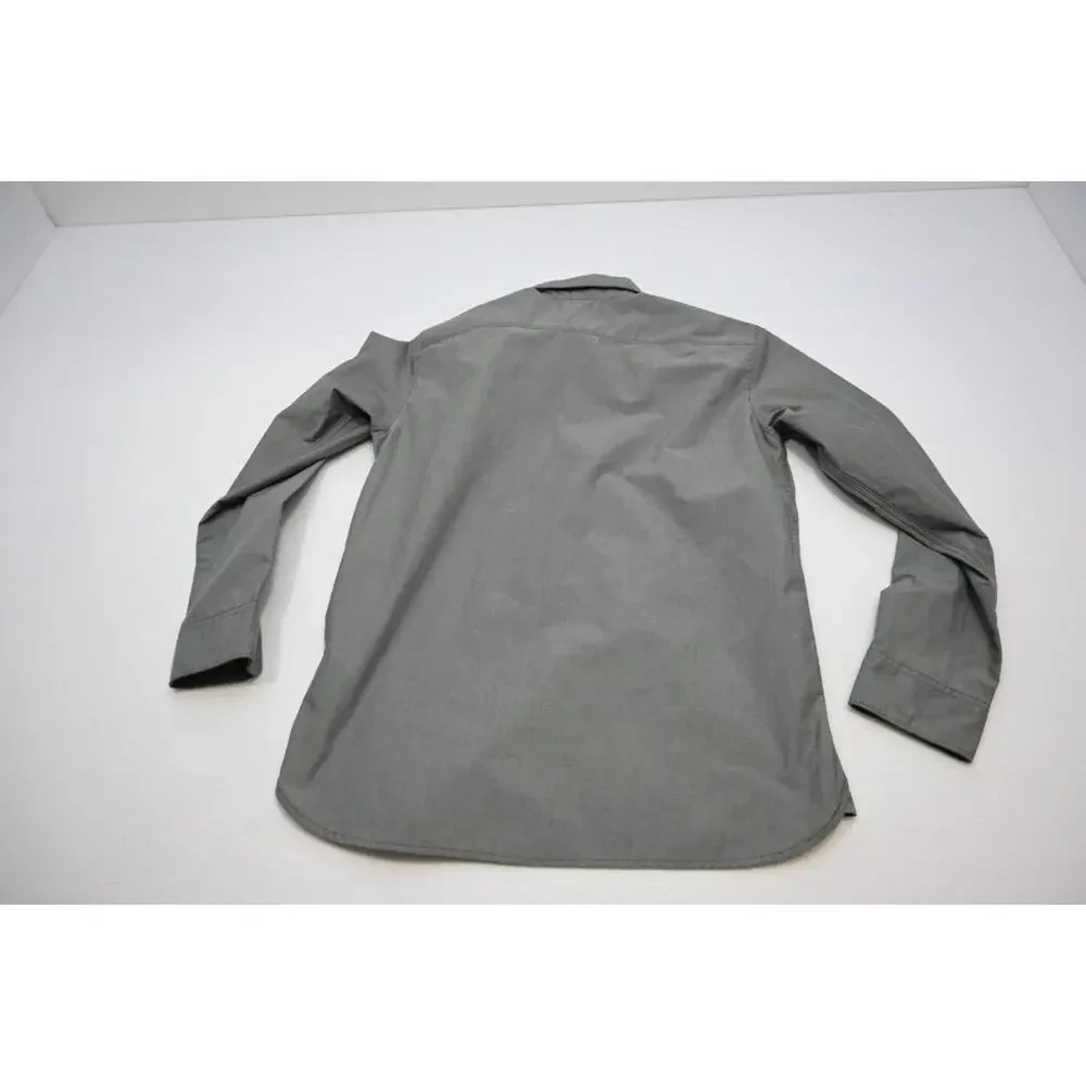 North Face Button Up Camp Shirt Casual Gray Hiking‎ Outdoors Mens Size Medium
